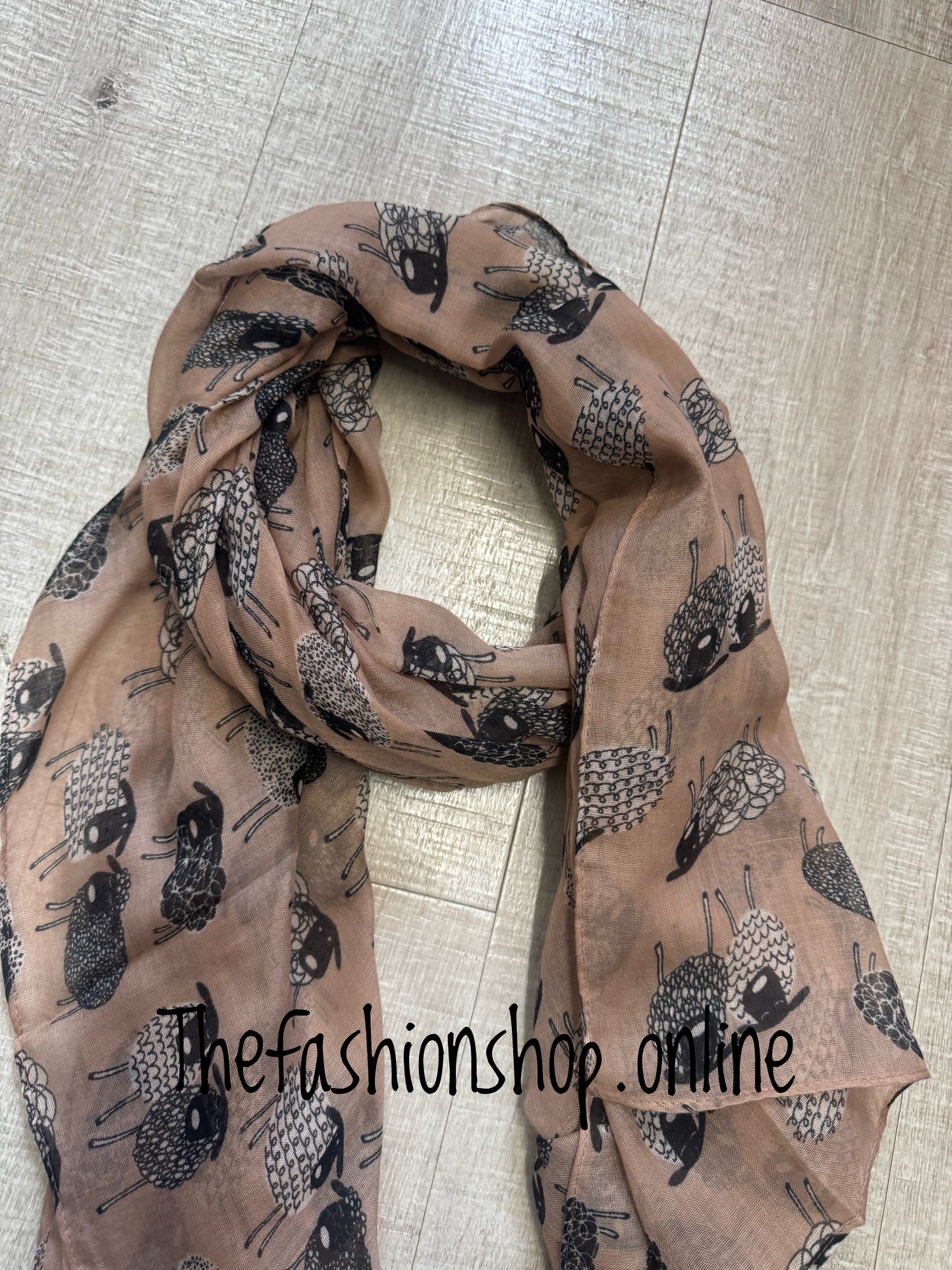 Lua sketched sheep scarf