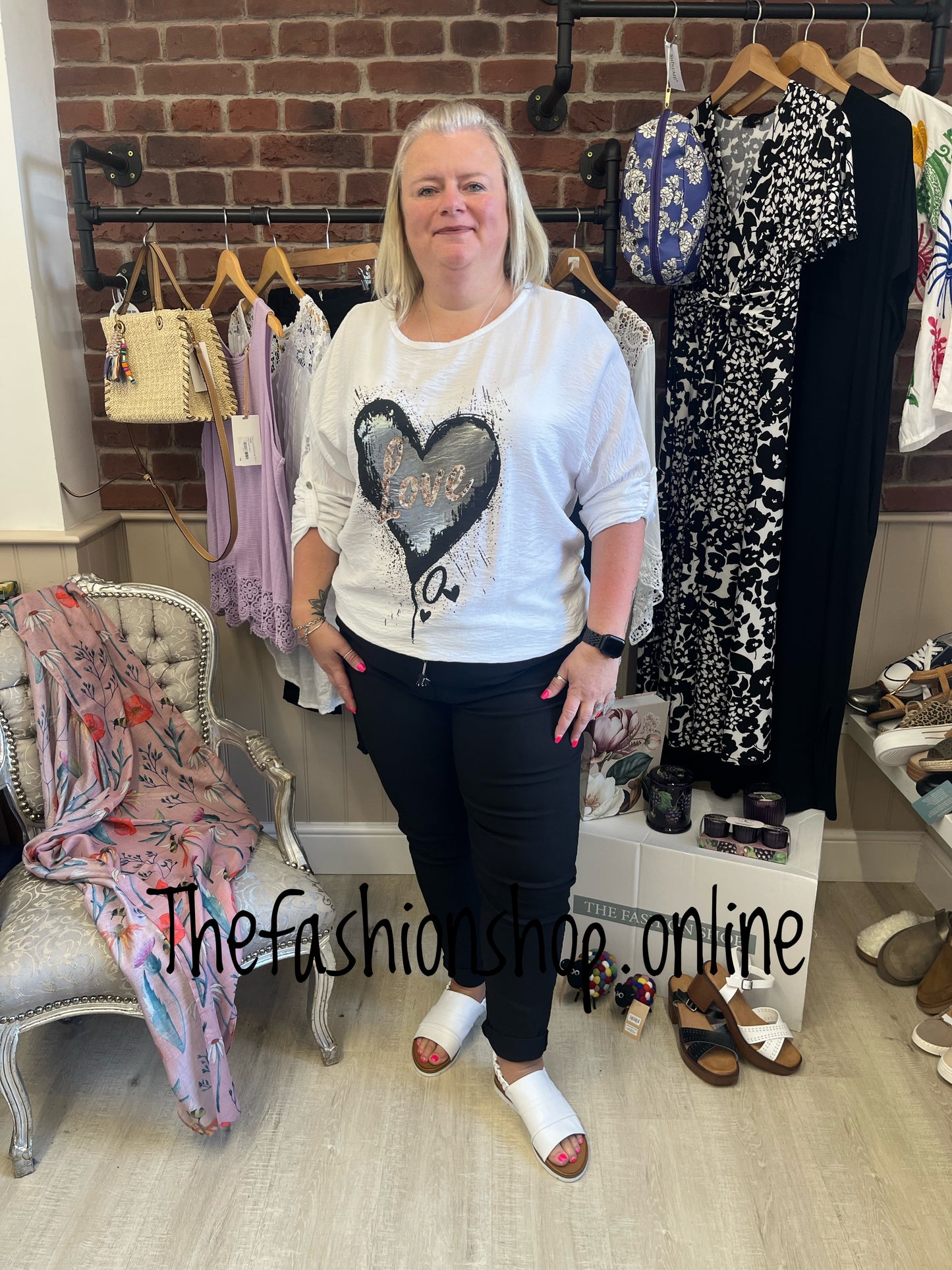Vicky white love top 12-16