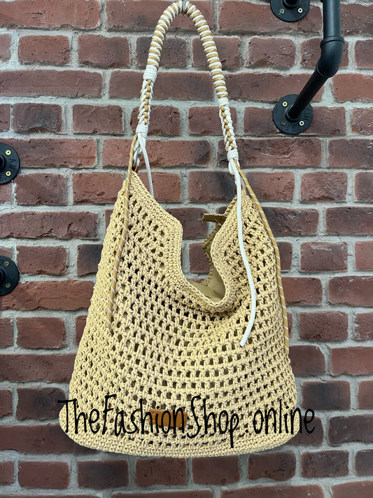 Sammy camel crochet bag