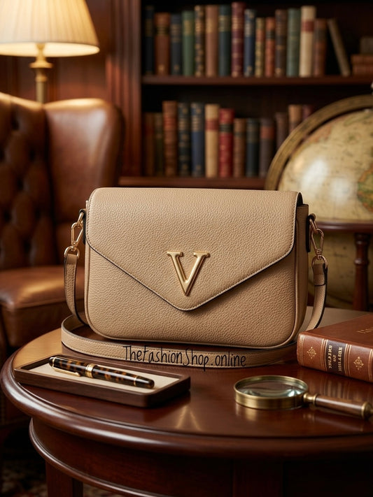 Vivian dark beige shoulder bag