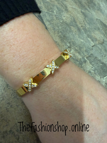 Zelly Gold Stars Bangle