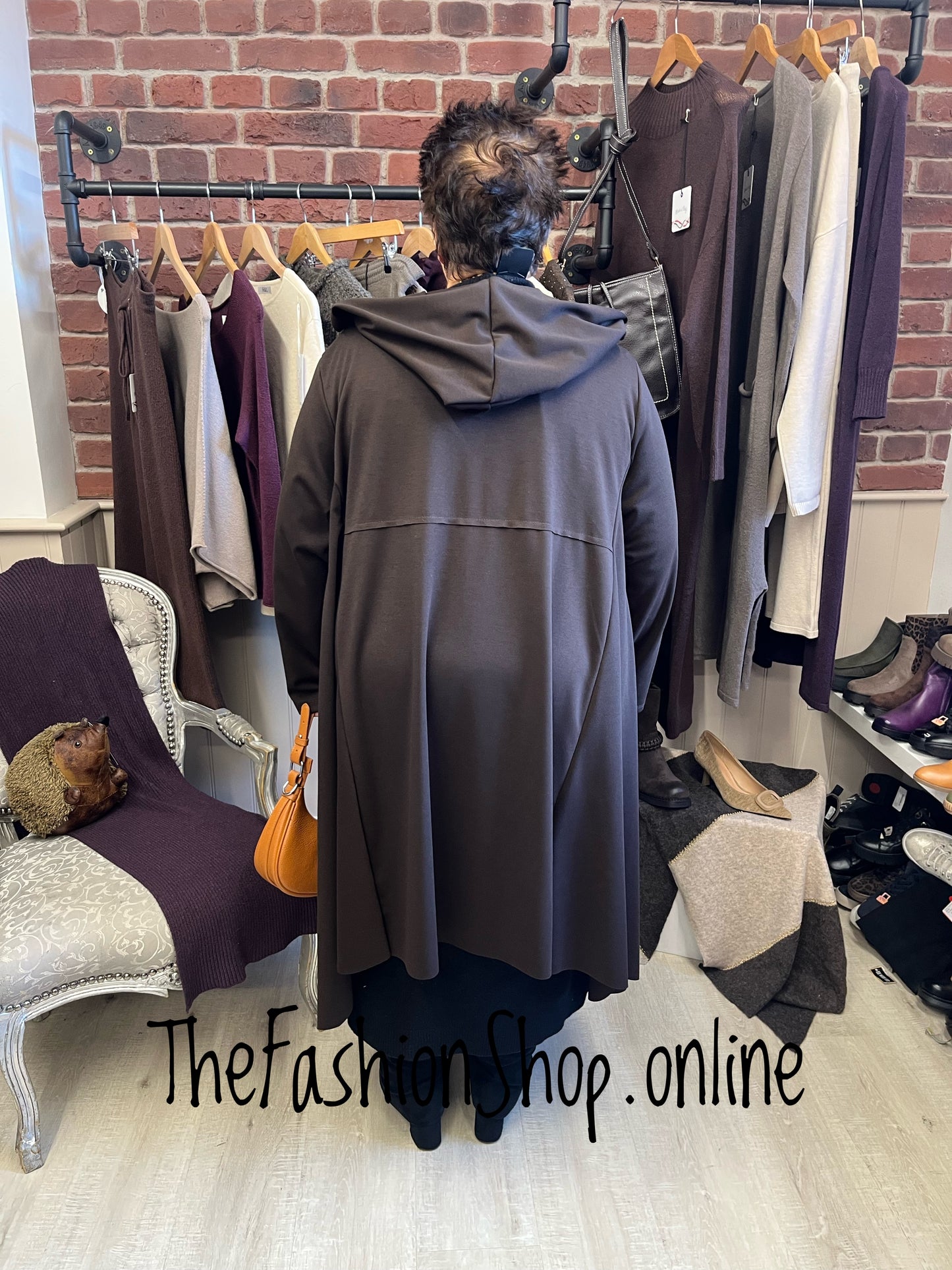 Carmelina Brown Hooded Jacket 16-24