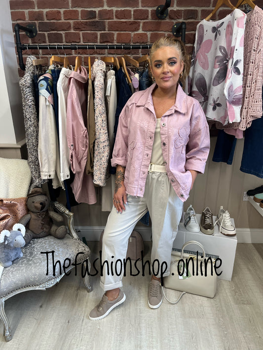 Hayley pink cotton jacket 8-16