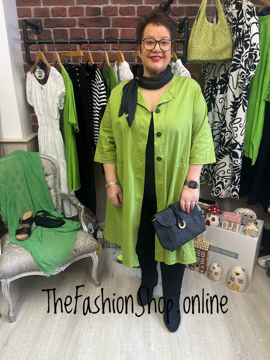 Adele lime mid length jacket 16-20