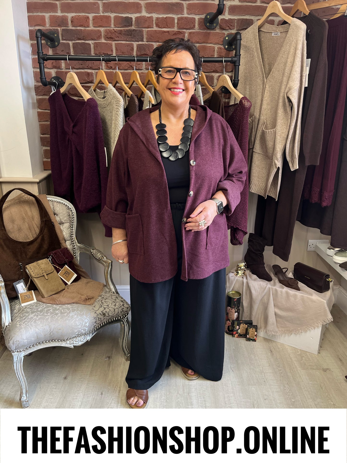 Mandy mulberry wool mix jacket 18-24