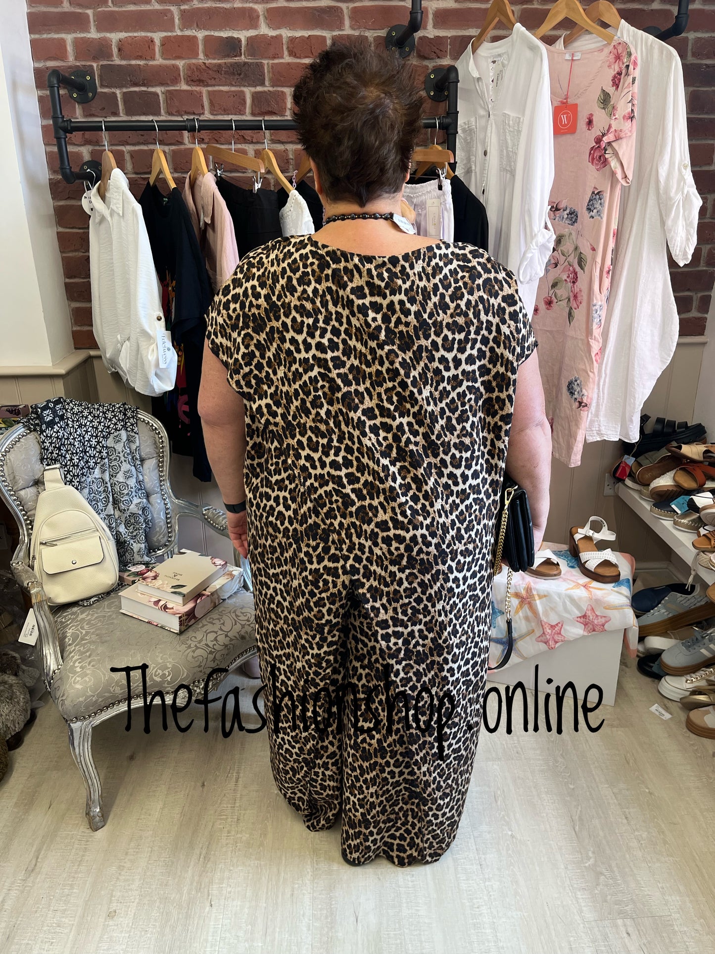 Zara leopard print drape trouser set 16-24