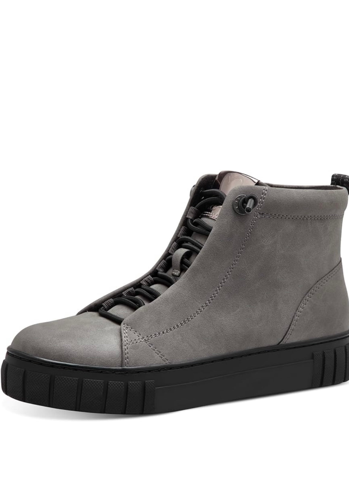 Marco Tozzi grey vegan suede ankle boot sizes 4-8
