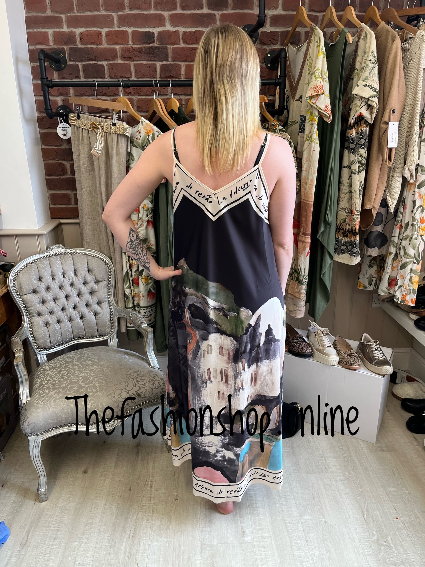 Parisian Silk Mix Black dress 10-16