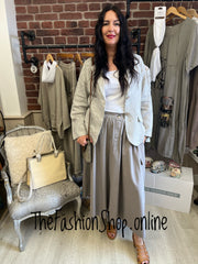 Macey stone linen blazer 8-12