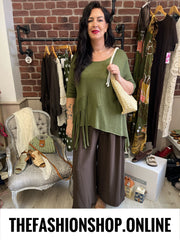 Ziggy khaki tassel jumper 14-22