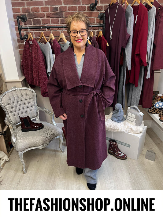 Teagan damson wide collar coat 16-22