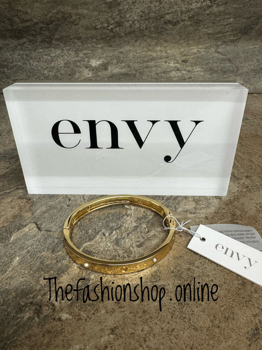 Envy gold crystal bangle