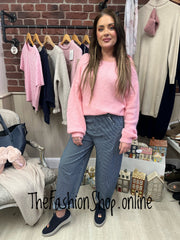 Ellen pink wool mix jumper 8-16