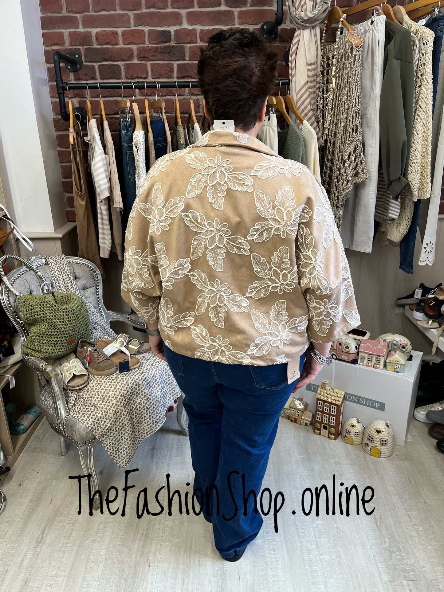 Darcie camel faux suede jacket 14-20