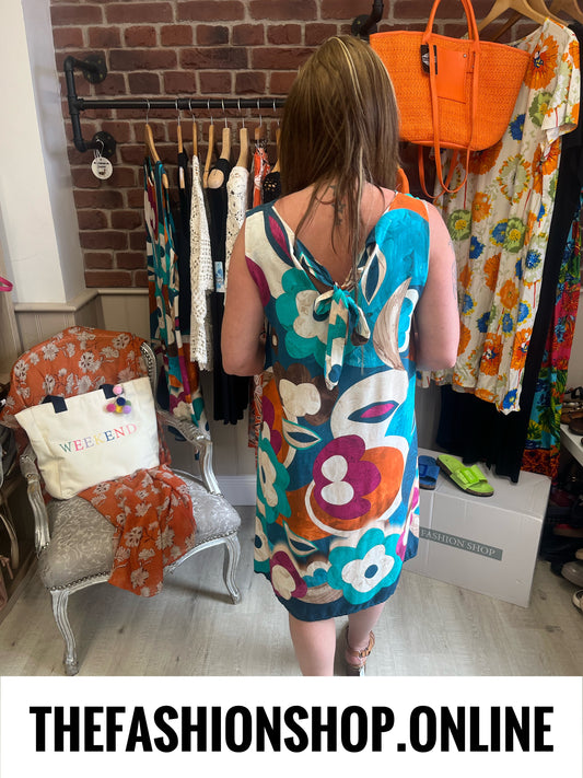 Stella retro flowers shift dress 8-14