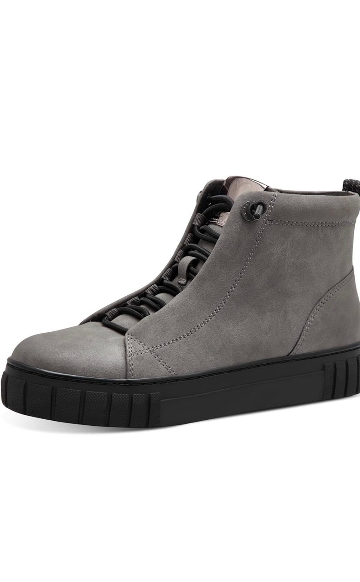 Marco Tozzi grey vegan suede ankle boot sizes 4-8