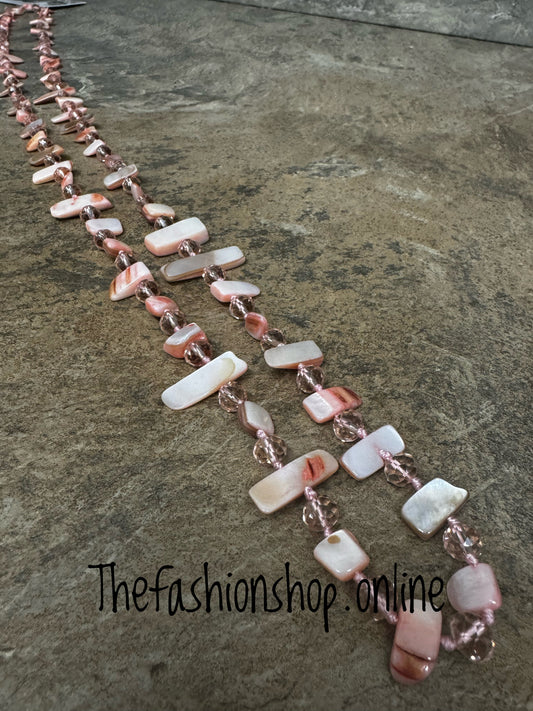 Pink Gems Necklace