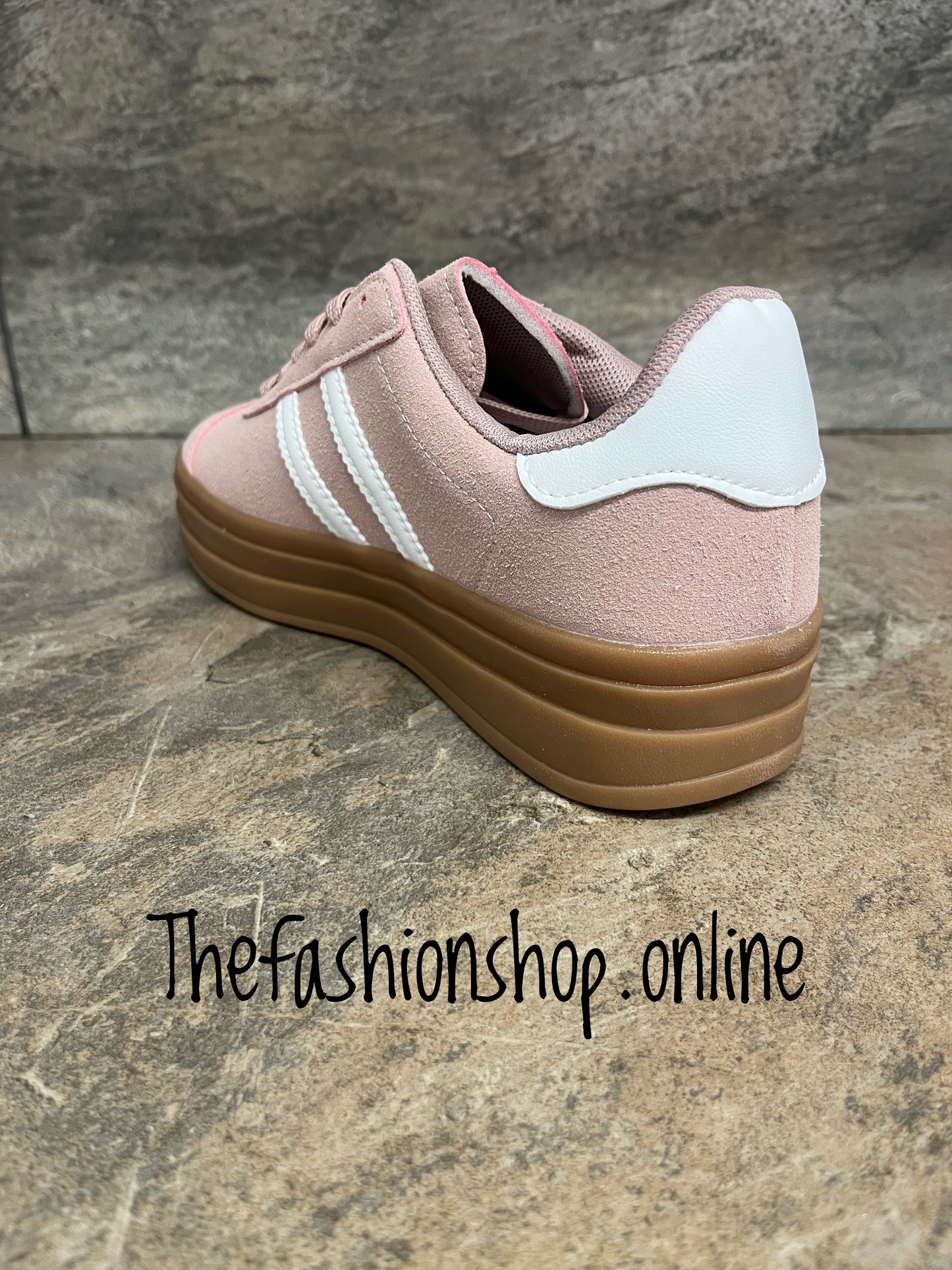 Dolly pink and white platform trainers sizes 3-7.5 (EU 36-41)