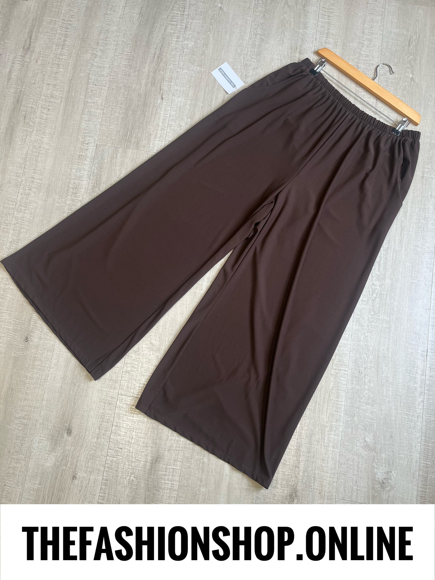 Melissa brown wide leg trousers 16-24
