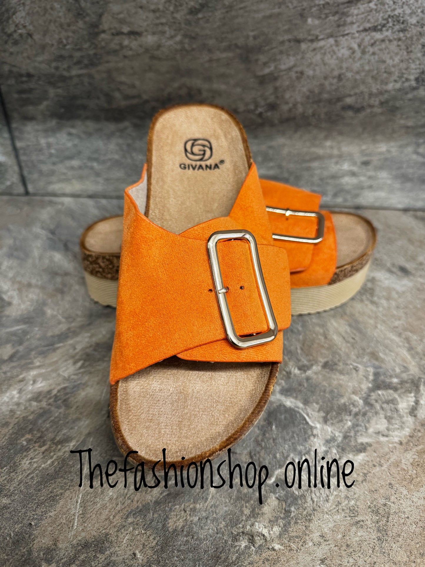 Orange buckle slider 3-8