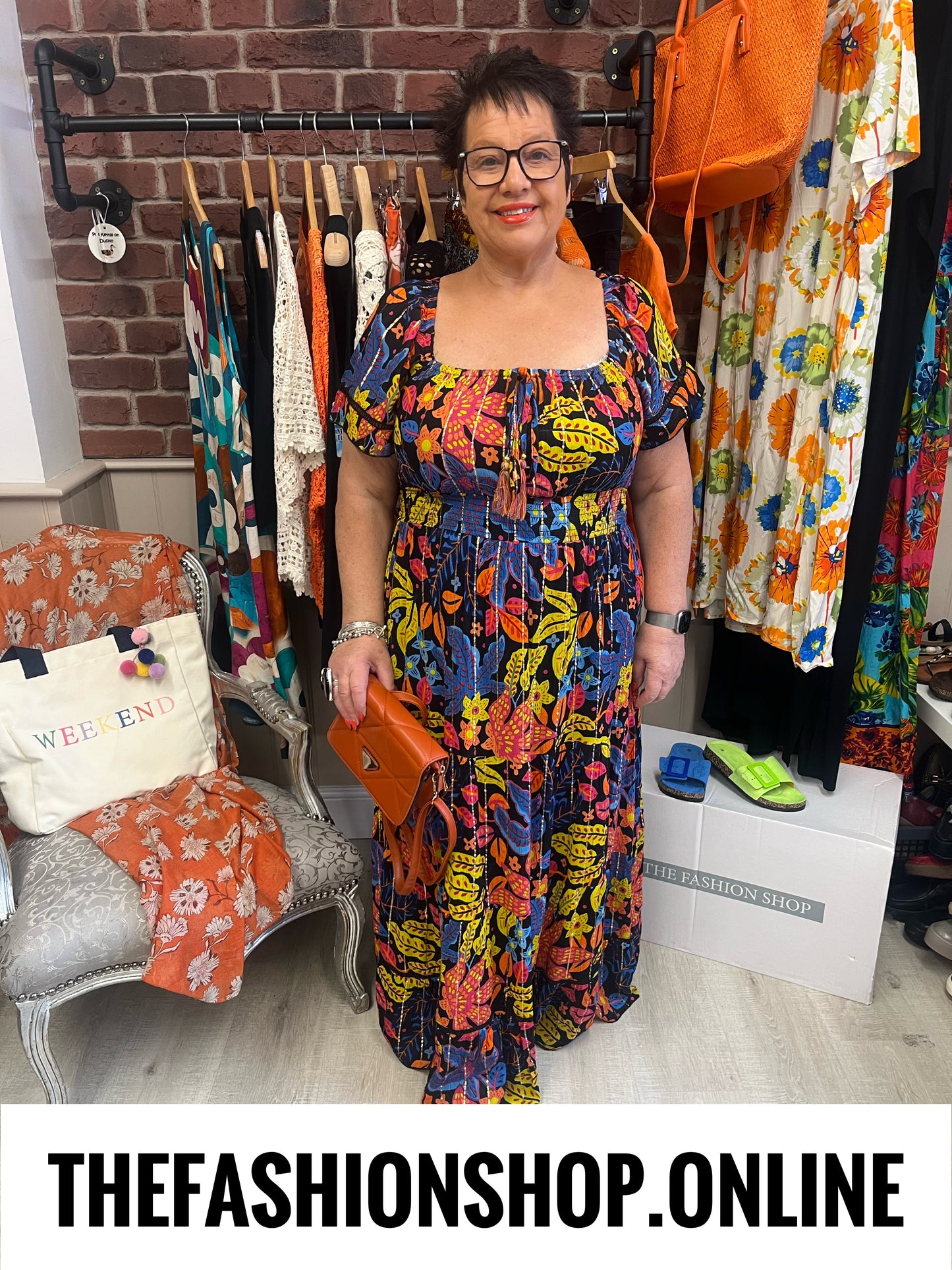 Charlotte bold floral dress sizes 12, 14 and 16