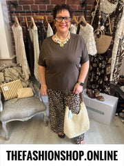 Megan soft brown top 14-20