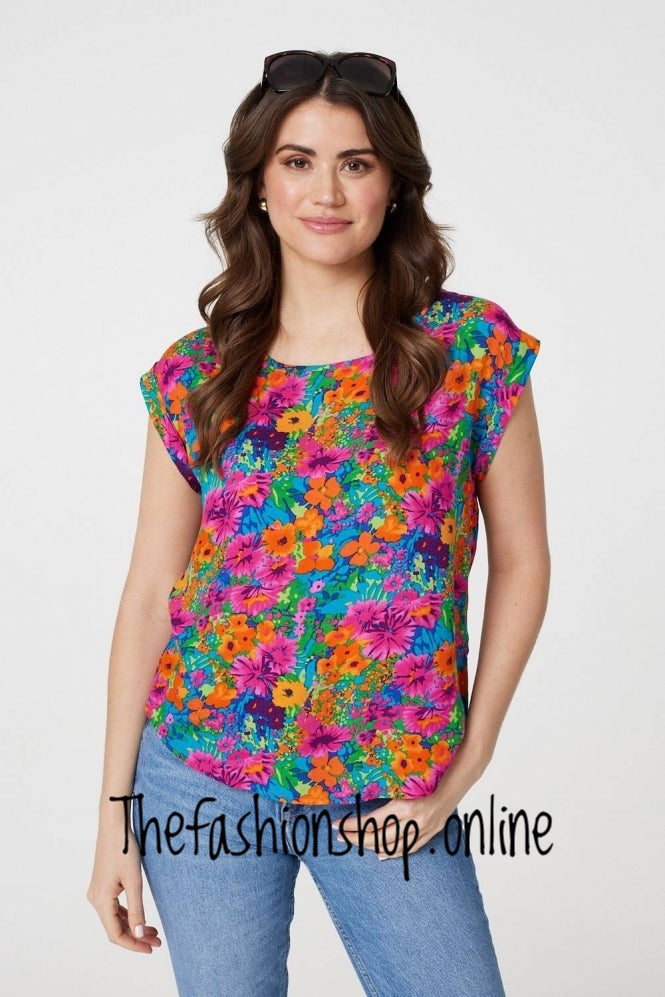 Stella Morgan floral print top sizes 8,10,12,14,16