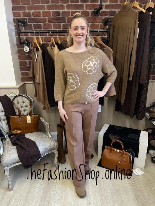 Zena Camel Casual Trouser 8-14