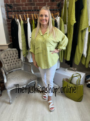 Renee green pocket shirt 12-16