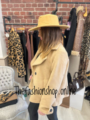 Camel fine chain felt Fedora hat