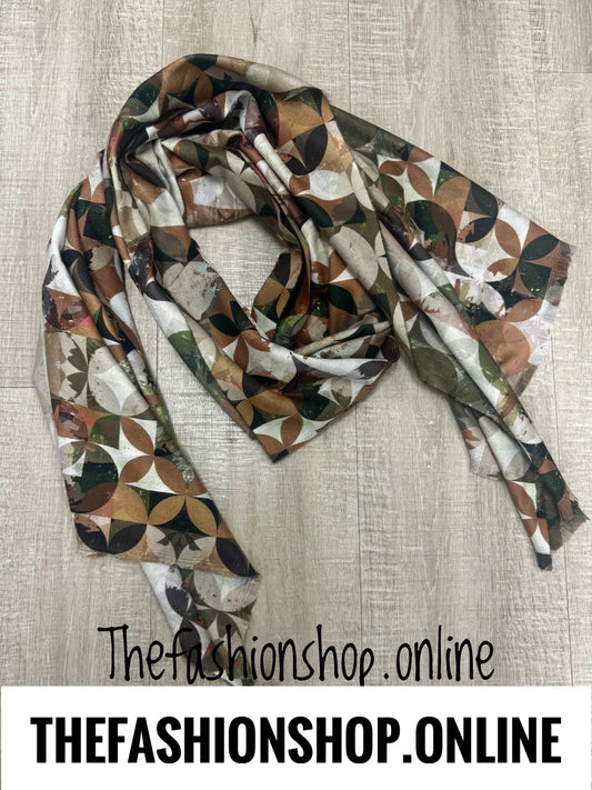 Sarah Tempest nature print scarf