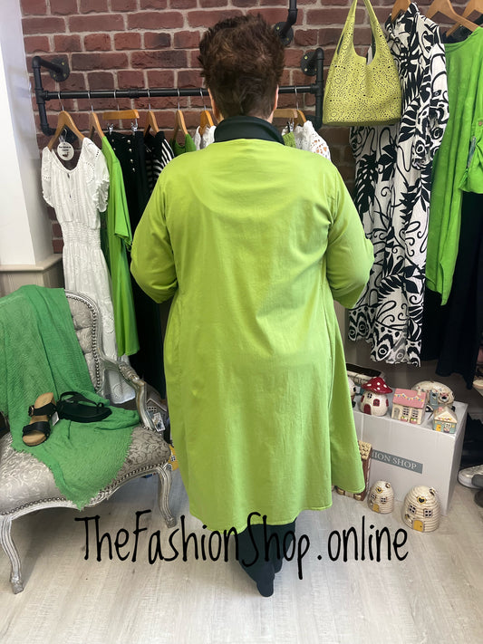 Adele lime mid length jacket 16-20