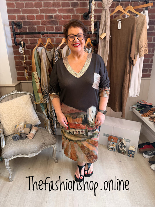 Brown Tuscany Dress 12-18