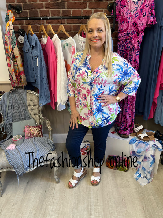 Spring flowers tunic 10-18