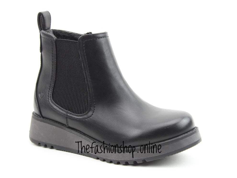 Heavenly Feet Black New Rolo 2 Chelsea Boot sizes 4-8 (EU37-42)
