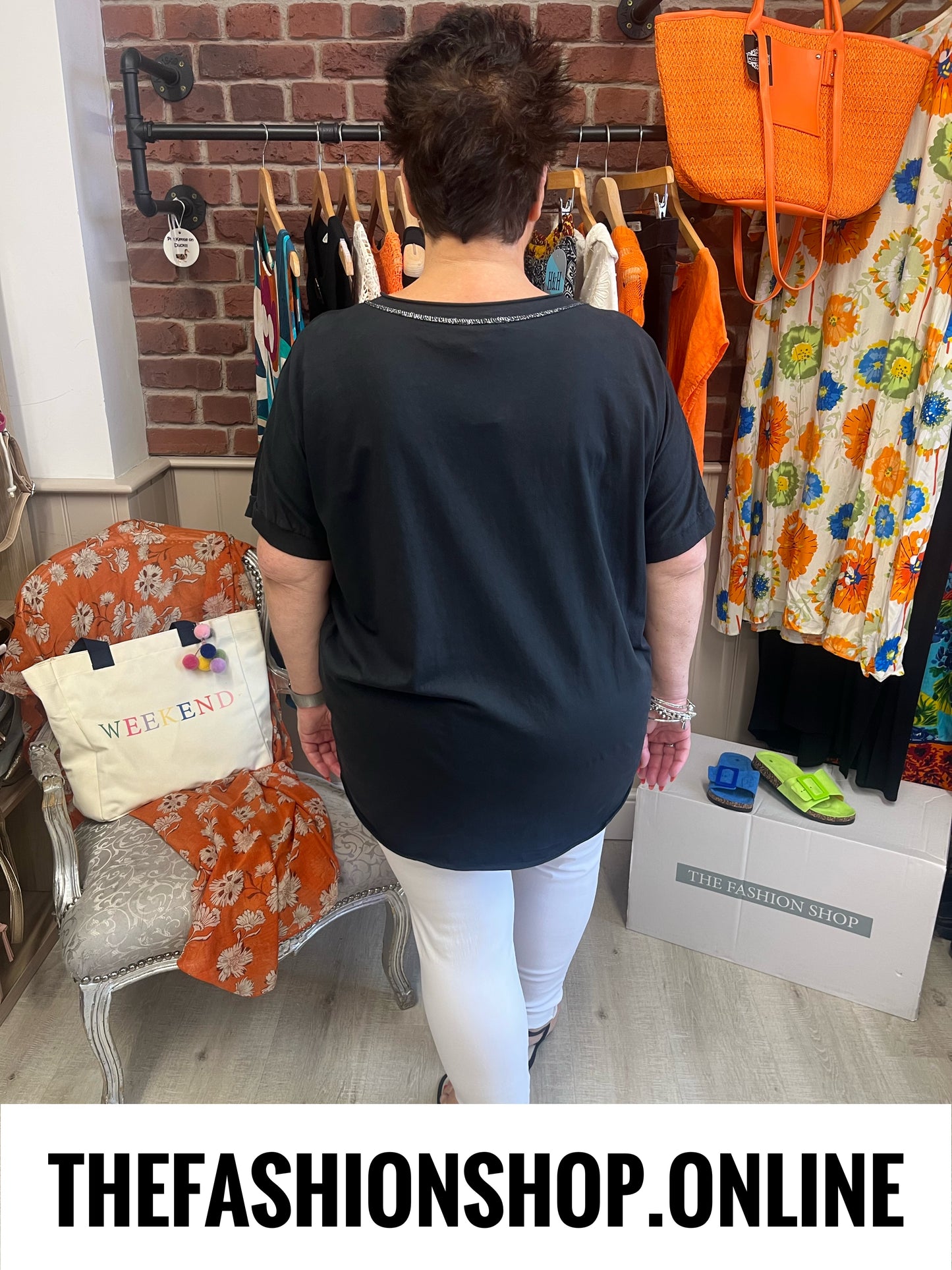 Winnie black metallic top 16-20