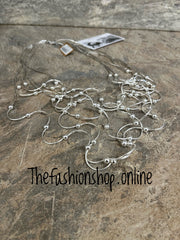 Jess & Lou silver wire beaded necklace