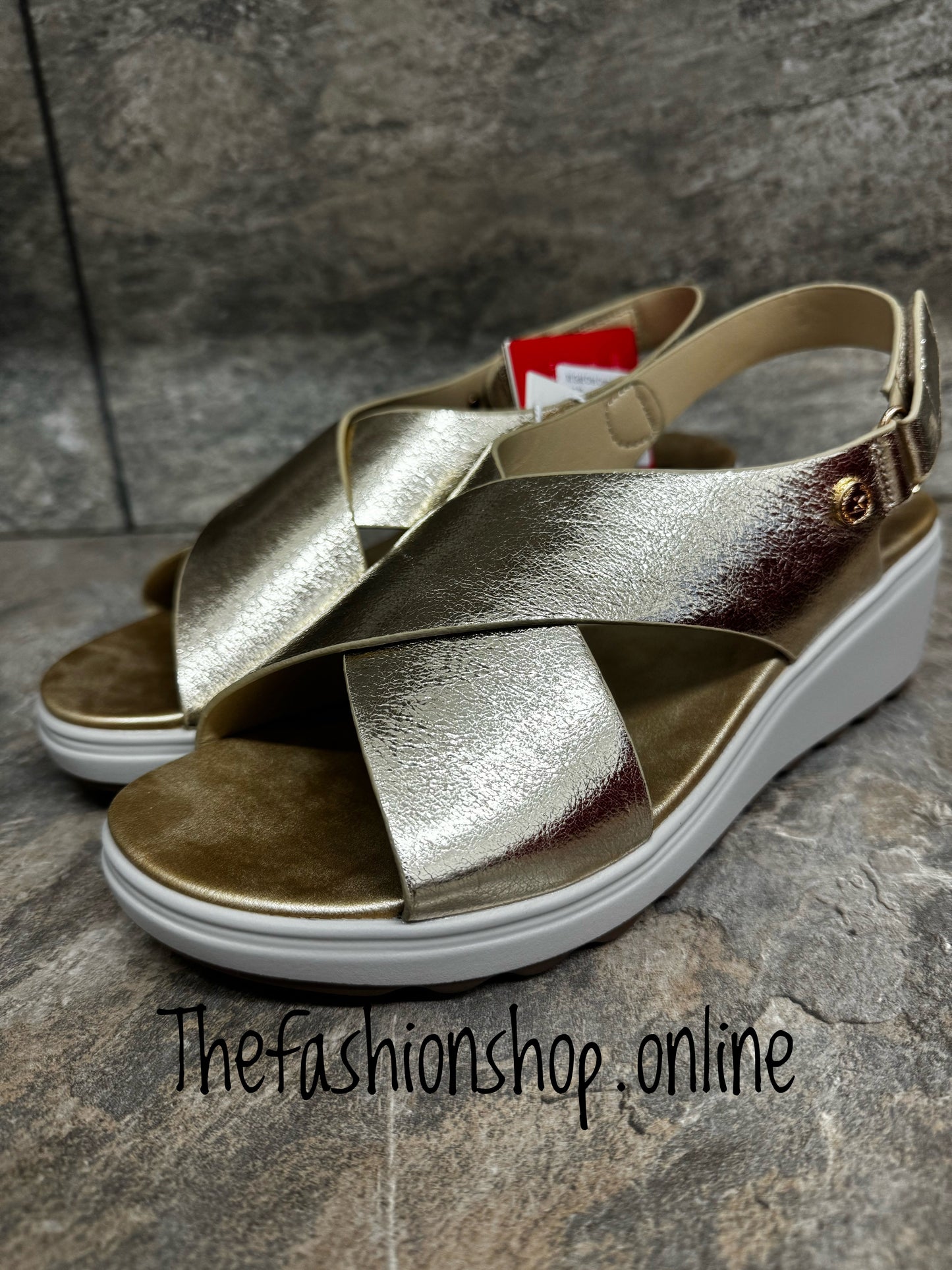 Xti Gold Criss Cross Sandals sizes 3-7