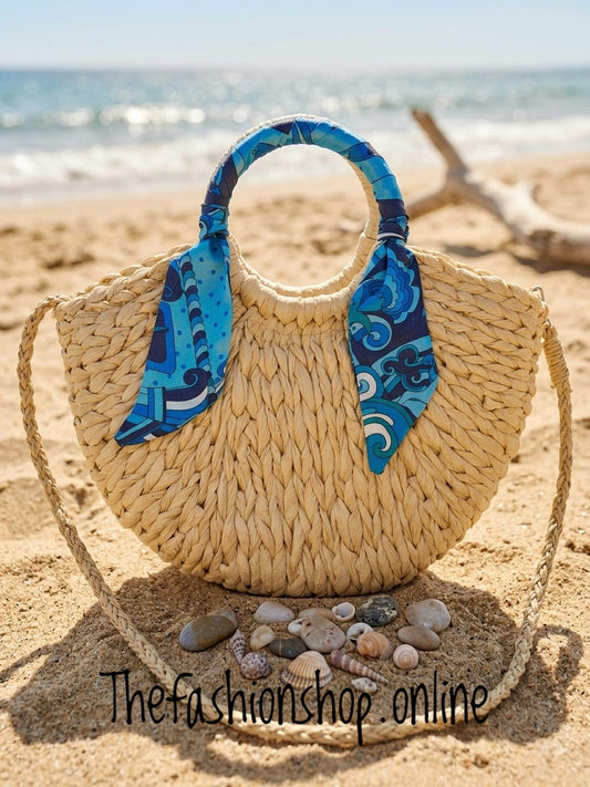 Sun Kissed Natural beige Straw Bag