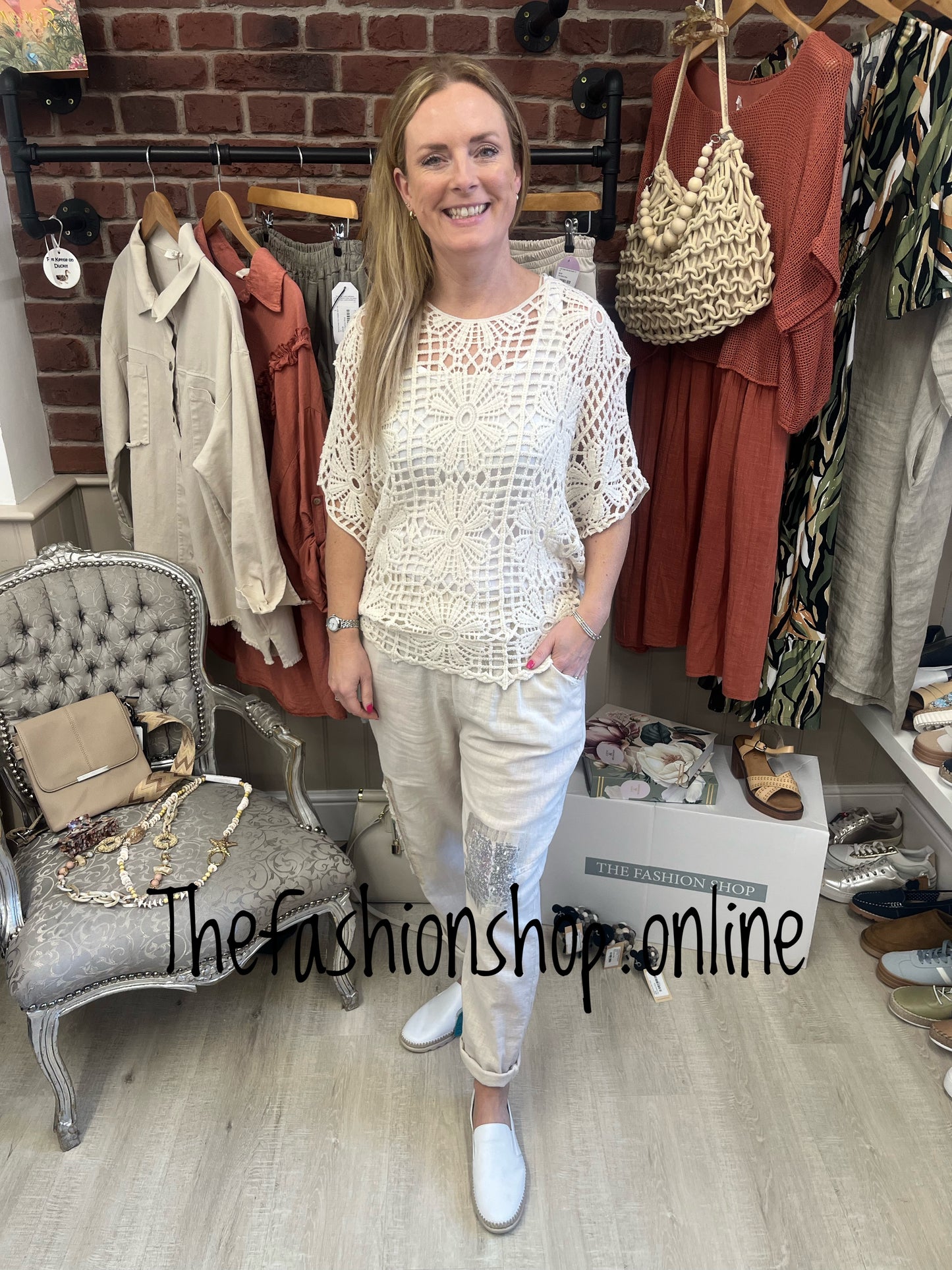 Honey beige crochet layering top 8-16