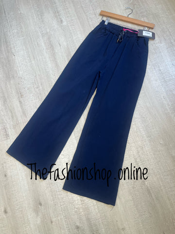 Navy classic magic wide leg trousers 12-18