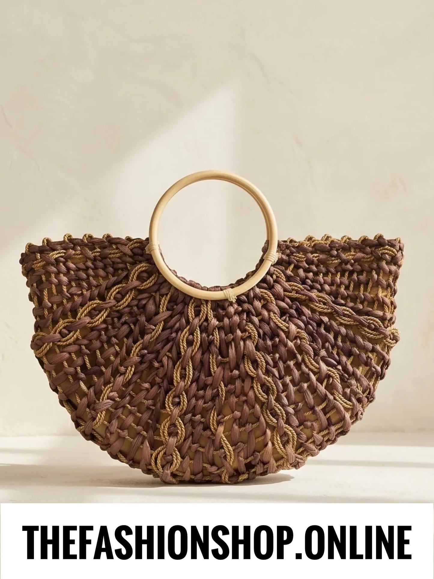 Brisbane mulberry ombre woven bag