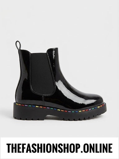 Remi black patent boots 3-8 (36-41)