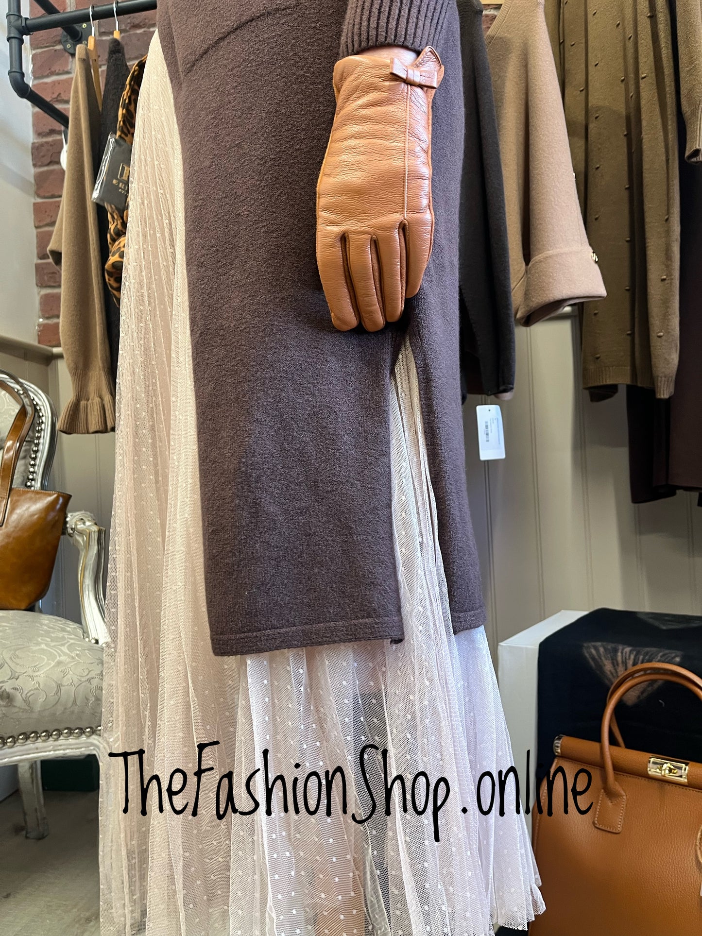 Milan brown longline cardigan 8-16