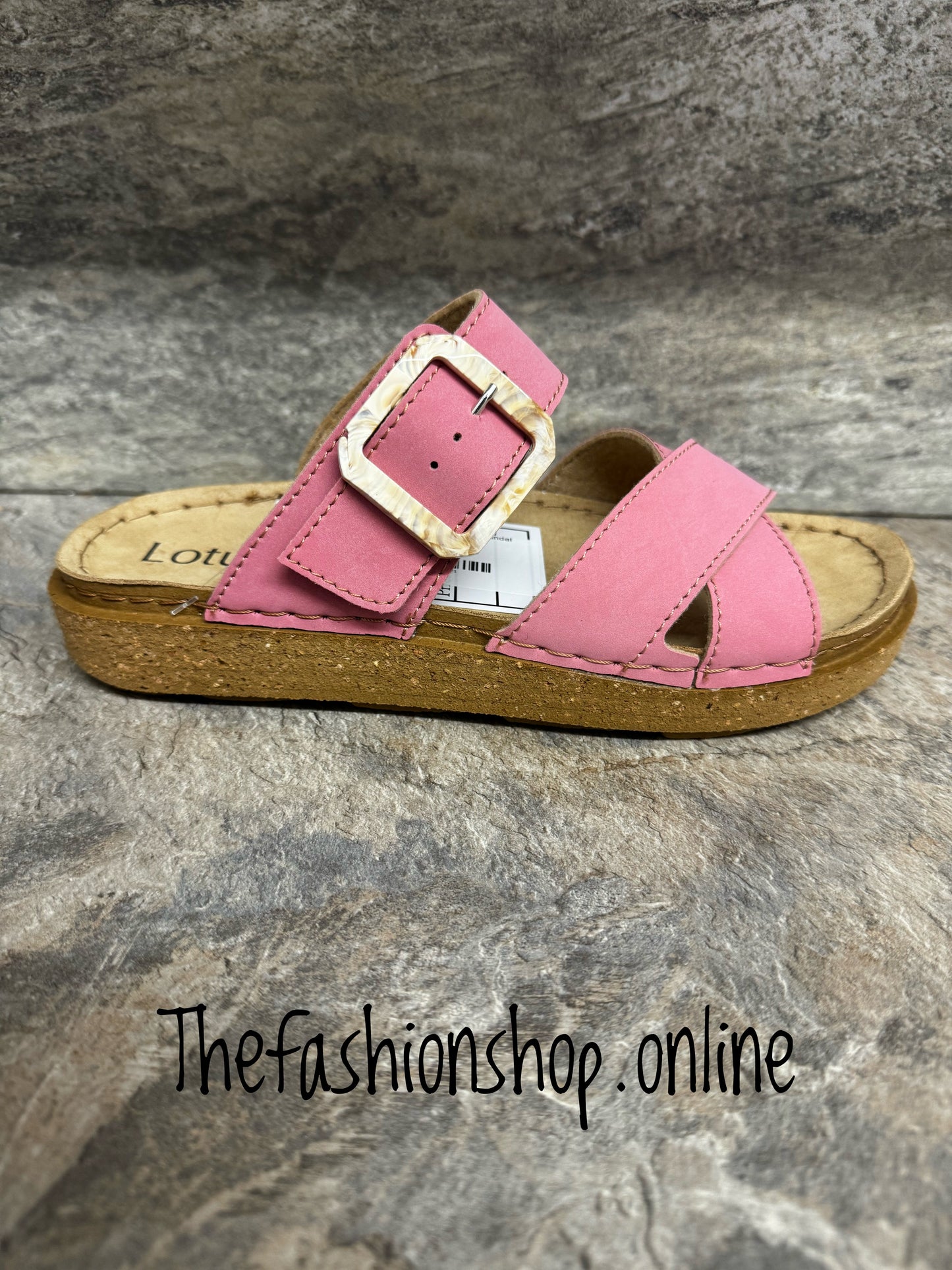 Lotus Assenza pink mule sandal sizes 4-9