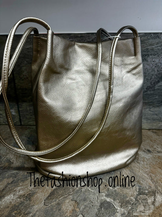 Gold spaghetti bag