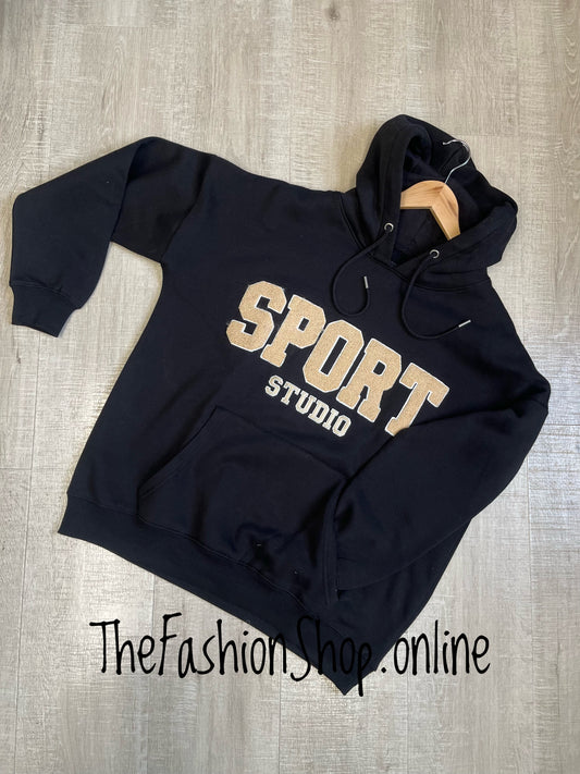 Alice black Sport hooded sweatshirt sizes 8-10, 12-14 and 16-18