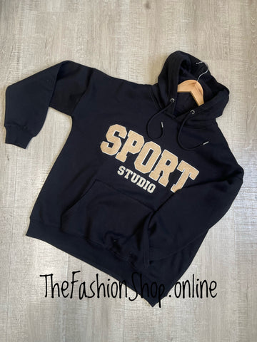 Alice black Sport hooded sweatshirt sizes 8-10, 12-14 and 16-18