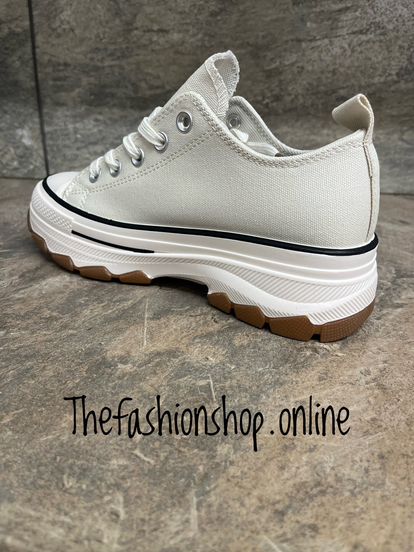Amy beige chunky trainers sizes 3-8 (EU 36-41)
