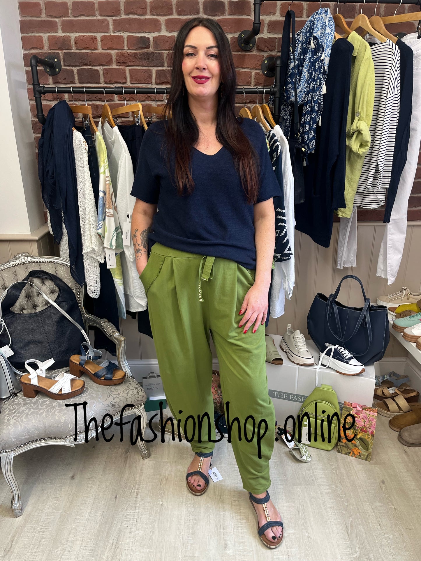 Harper navy knitted top 10-16